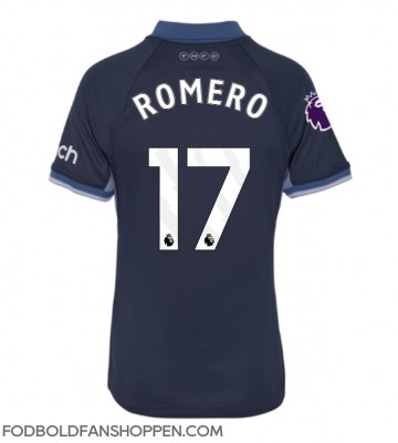 Tottenham Hotspur Cristian Romero #17 Udebanetrøje Dame 2023-24 Kortærmet